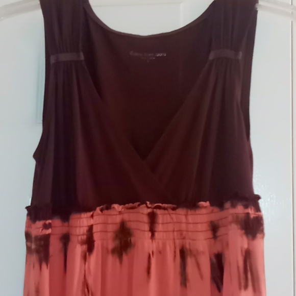 Calvin Klein Jeans Sleeveless Vneck  Pink/Brown Dress Size S - Picture 2 of 6
